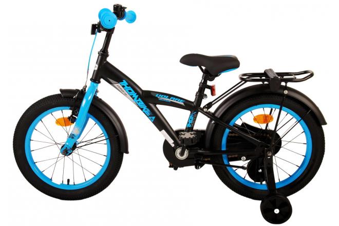 Volare Thombike Kinderfahrrad - Jungen - 16 Zoll - Schwarz Blau