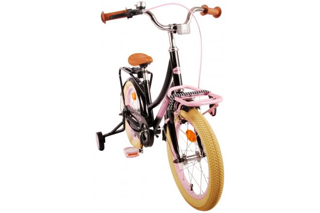 Volare Excellent Kinderfahrrad - Mädchen - 16 Zoll - Schwarz - 95% montiert