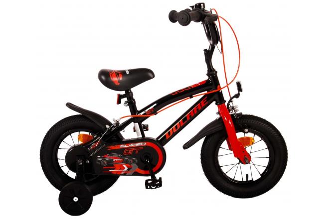 Volare Super GT Kinderfahrrad - Jungen - 12 Zoll - Rot - Zwei Handbremsen