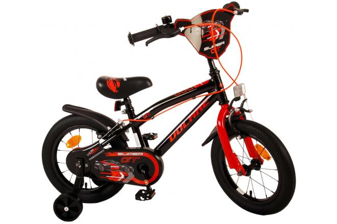 Volare Super GT Kinderfahrrad - Jungen - 14 Zoll - Rot - Zwei Handbremsen