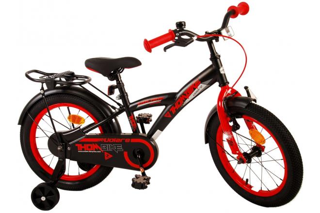 Volare Thombike Kinderfahrrad - Jungen - 16 Zoll - Schwarz Rot