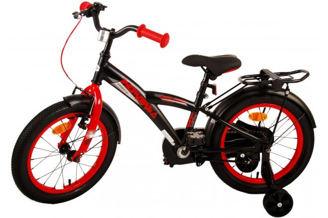 Volare Thombike Kinderfahrrad - Jungen - 16 Zoll - Schwarz Rot