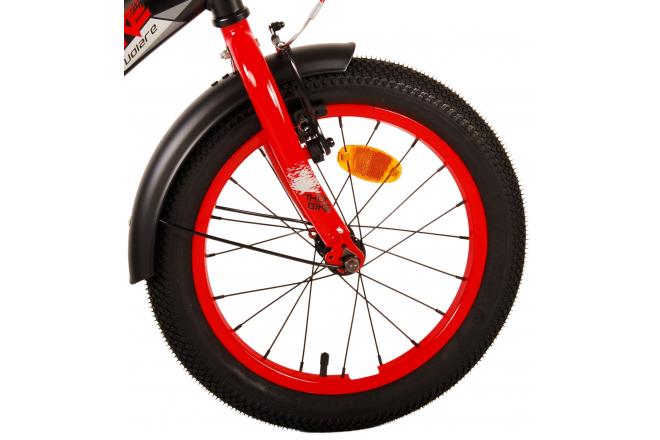 Volare Thombike Kinderfahrrad - Jungen - 16 Zoll - Schwarz Rot