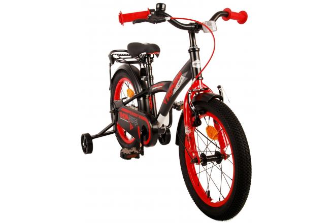 Volare Thombike Kinderfahrrad - Jungen - 16 Zoll - Schwarz Rot