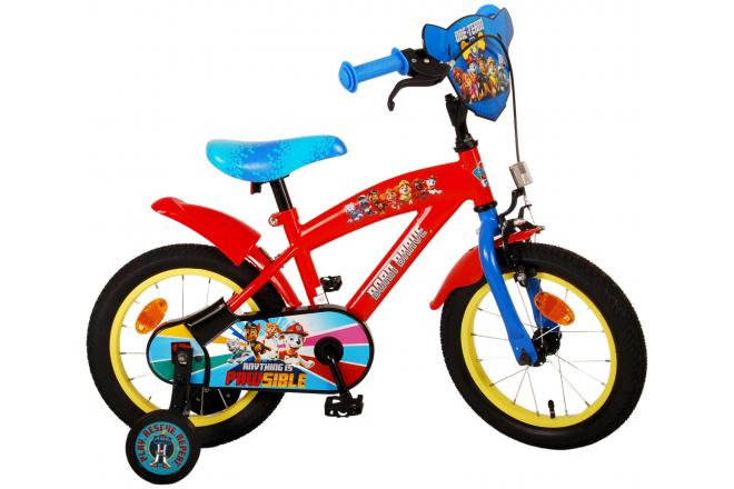 Paw Patrol Kinderfahrrad - Jungen - 14 Zoll - Rot/Blau