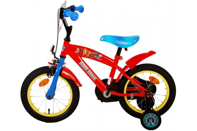 Paw Patrol Kinderfahrrad - Jungen - 14 Zoll - Rot/Blau