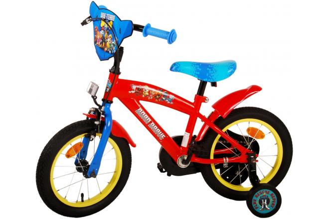 Paw Patrol Kinderfahrrad - Jungen - 14 Zoll - Rot/Blau