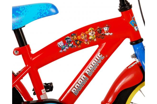 Paw Patrol Kinderfahrrad - Jungen - 14 Zoll - Rot/Blau