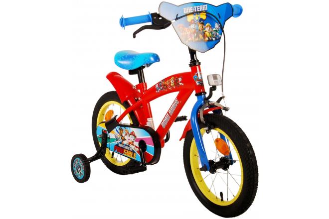 Paw Patrol Kinderfahrrad - Jungen - 14 Zoll - Rot/Blau