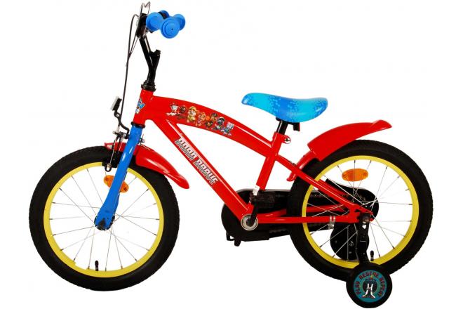 Paw Patrol Kinderfahrrad - Jungen - 16 Zoll - Rot Blau