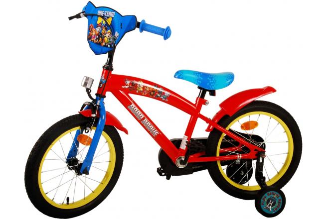 Paw Patrol Kinderfahrrad - Jungen - 16 Zoll - Rot Blau