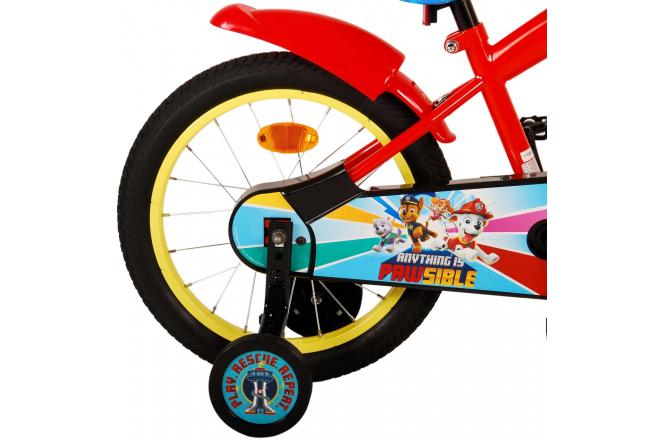 Paw Patrol Kinderfahrrad - Jungen - 16 Zoll - Rot Blau