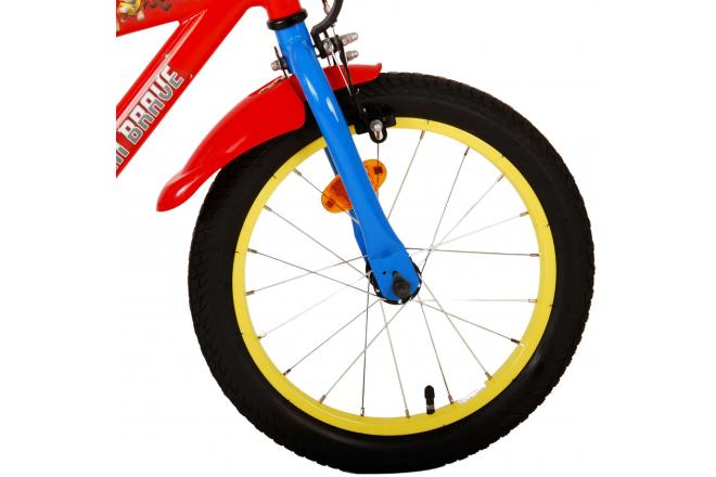 Paw Patrol Kinderfahrrad - Jungen - 16 Zoll - Rot Blau