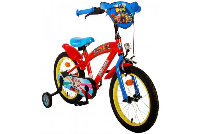 Paw Patrol Kinderfahrrad - Jungen - 16 Zoll - Rot Blau