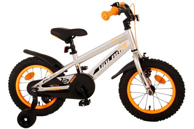 Volare Rocky Kinderfahrrad - Jungen - 14 Zoll - Grau