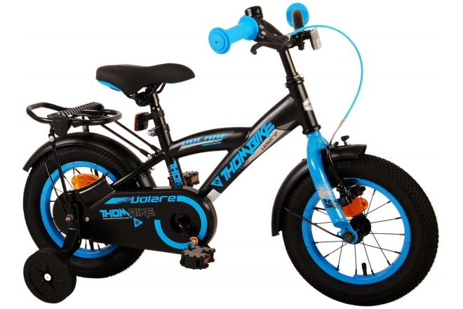 Volare Thombike Kinderfahrrad - Jungen - 12 Zoll - Schwarz Blau