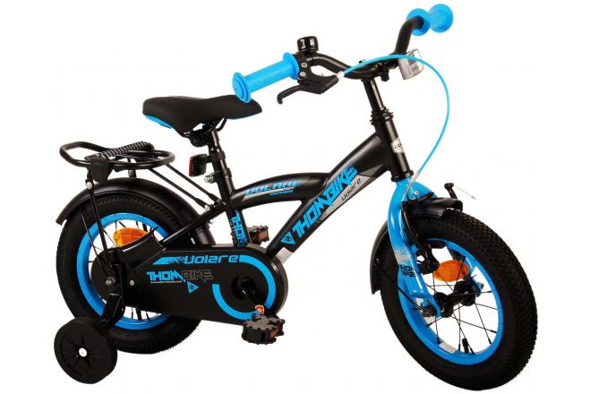 Volare Thombike Kinderfahrrad - Jungen - 12 Zoll - Schwarz Blau