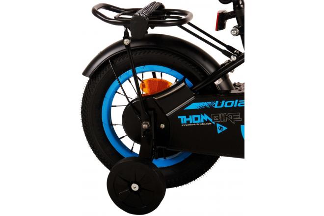 Volare Thombike Kinderfahrrad - Jungen - 12 Zoll - Schwarz Blau