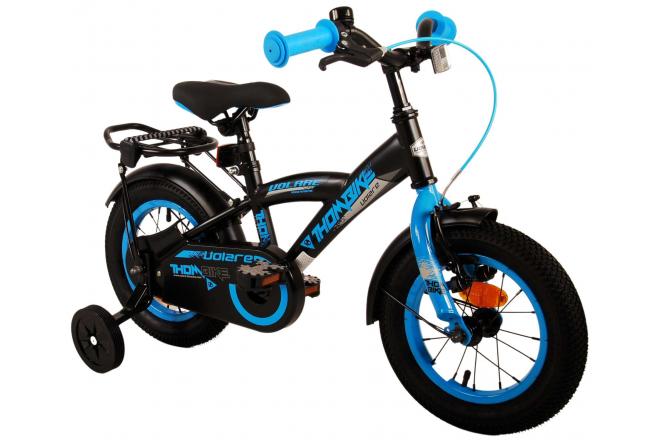 Volare Thombike Kinderfahrrad - Jungen - 12 Zoll - Schwarz Blau