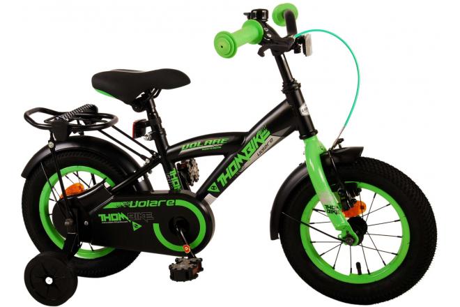 Volare Thombike Kinderfahrrad - Jungen - 12 Zoll - Schwarz Grün