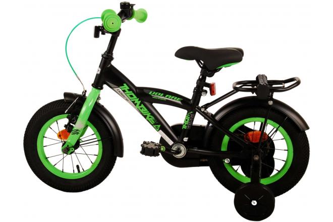 Volare Thombike Kinderfahrrad - Jungen - 12 Zoll - Schwarz Grün