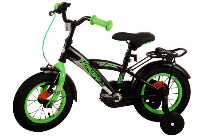 Volare Thombike Kinderfahrrad - Jungen - 12 Zoll - Schwarz Grün