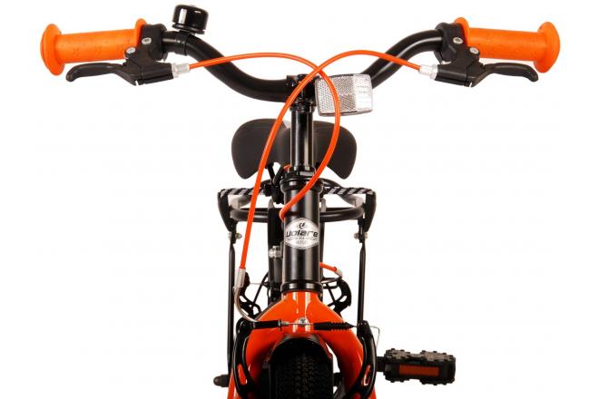 Volare Thombike Kinderfahrrad - Jungen - 12 Zoll - Schwarz Orange - Zweihandbremsen