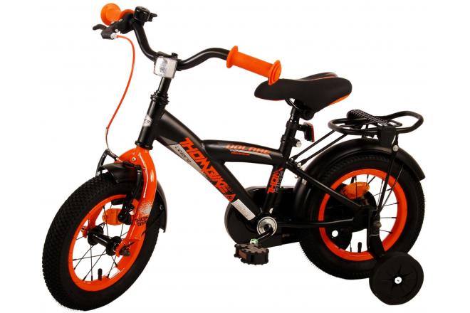 Volare Thombike Kinderfahrrad - Jungen - 12 Zoll - Schwarz Orange