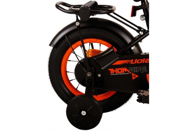 Volare Thombike Kinderfahrrad - Jungen - 12 Zoll - Schwarz Orange