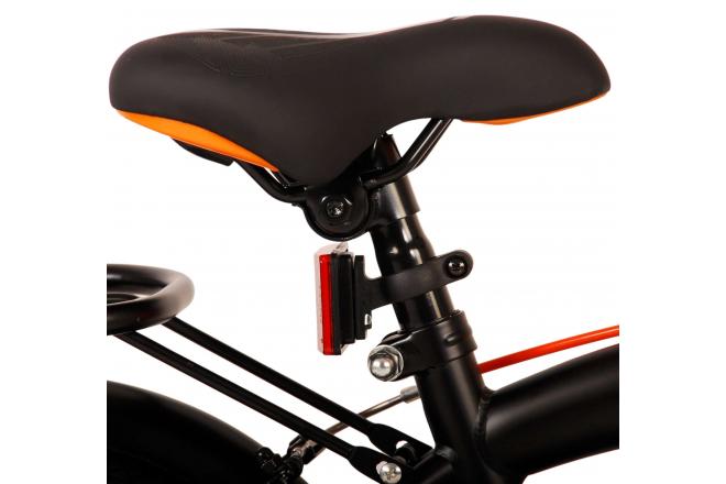 Volare Thombike Kinderfahrrad - Jungen - 12 Zoll - Schwarz Orange - Zweihandbremsen