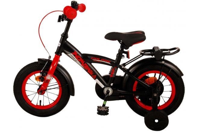 Volare Thombike Kinderfahrrad - Jungen - 12 Zoll - Schwarz Rot