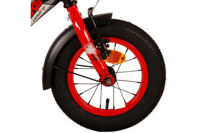 Volare Thombike Kinderfahrrad - Jungen - 12 Zoll - Schwarz Rot