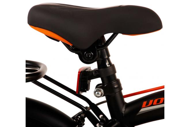 Volare Thombike Kinderfahrrad - Jungen - 14 Zoll - Schwarz Orange - Zweihandbremsen