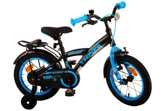 Volare Thombike Kinderfahrrad - Jungen - 14 Zoll - Schwarz Blau