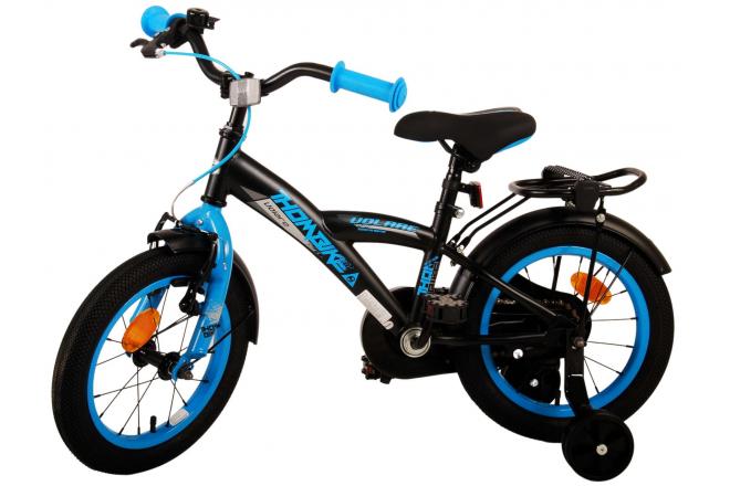 Volare Thombike Kinderfahrrad - Jungen - 14 Zoll - Schwarz Blau