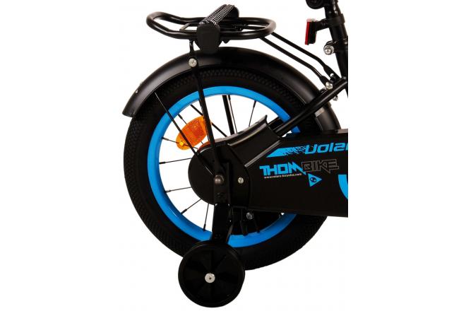 Volare Thombike Kinderfahrrad - Jungen - 14 Zoll - Schwarz Blau