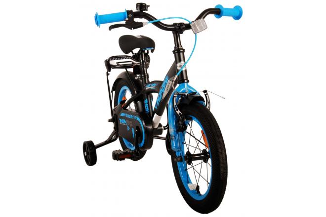 Volare Thombike Kinderfahrrad - Jungen - 14 Zoll - Schwarz Blau