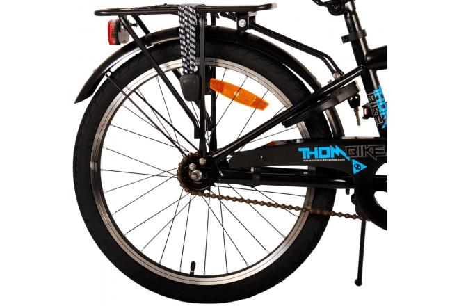 Volare Thombike Kinderfahrrad - Jungen - 20 Zoll - Schwarz Blau