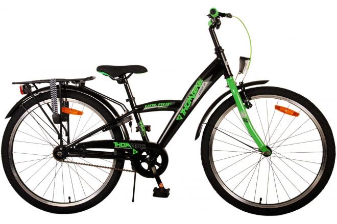 Volare Thombike Kinderfahrrad - Jungen - 24 Zoll - Schwarz Grün