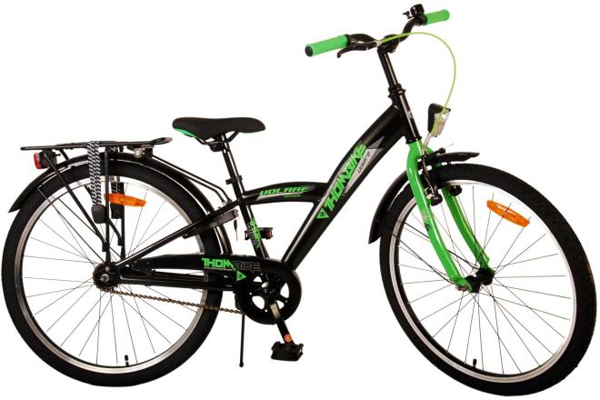 Volare Thombike Kinderfahrrad - Jungen - 24 Zoll - Schwarz Grün