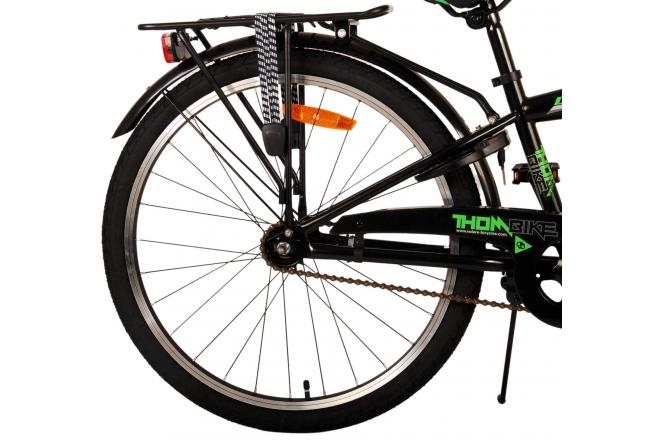 Volare Thombike Kinderfahrrad - Jungen - 24 Zoll - Schwarz Grün