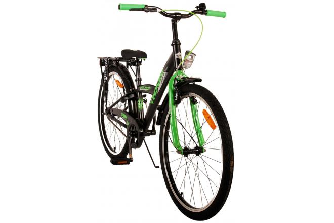 Volare Thombike Kinderfahrrad - Jungen - 24 Zoll - Schwarz Grün