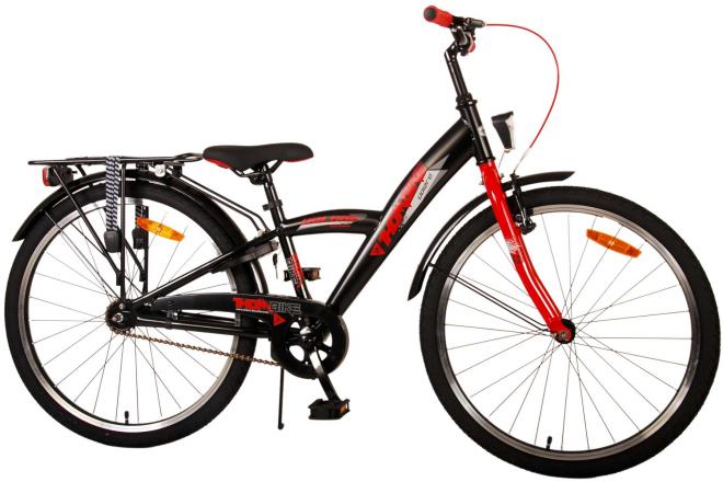 Volare Thombike Kinderfahrrad - Jungen - 24 Zoll - Schwarz Rot