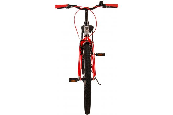 Volare Thombike Kinderfahrrad - Jungen - 24 Zoll - Schwarz Rot - Zweihandbremsen