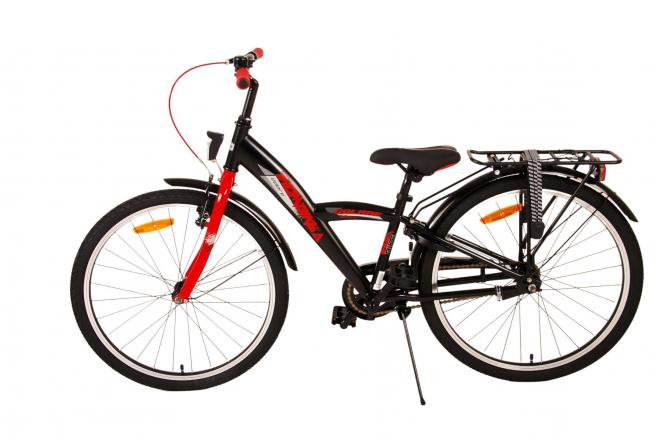 Volare Thombike Kinderfahrrad - Jungen - 24 Zoll - Schwarz Rot