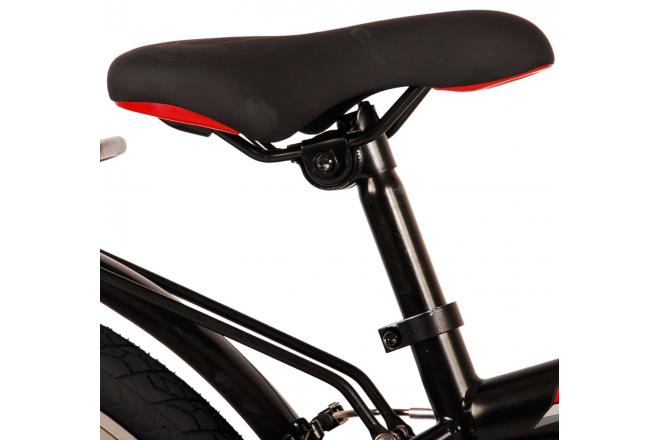 Volare Thombike Kinderfahrrad - Jungen - 24 Zoll - Schwarz Rot - Zweihandbremsen