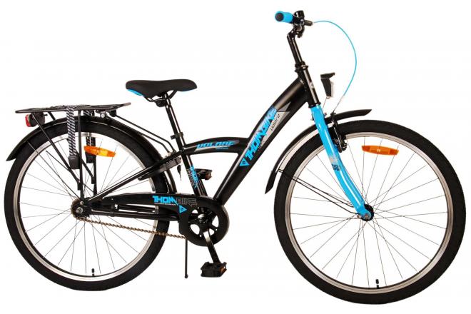 Volare Thombike Kinderfahrrad - Jungen - 24 Zoll - Schwarz Blau