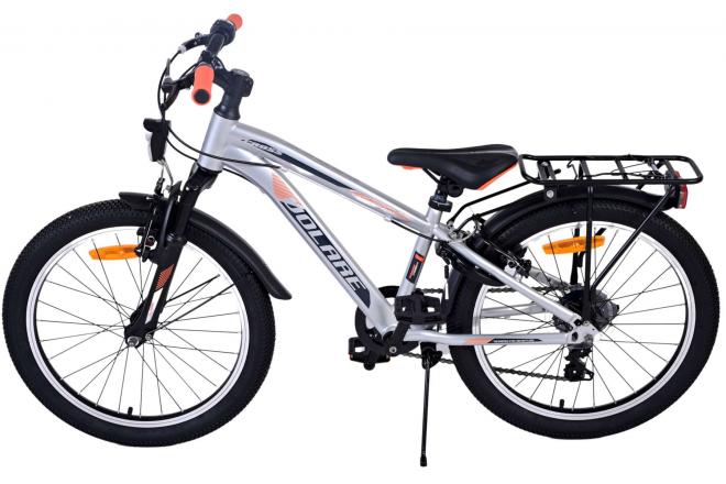 Volare Cross Kinderfahrrad - Jungen - 20 Zoll - Silber , 6 Gänge