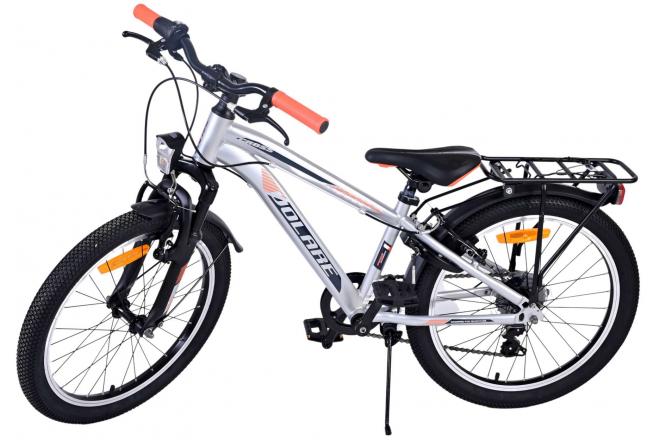 Volare Cross Kinderfahrrad - Jungen - 20 Zoll - Silber , 6 Gänge