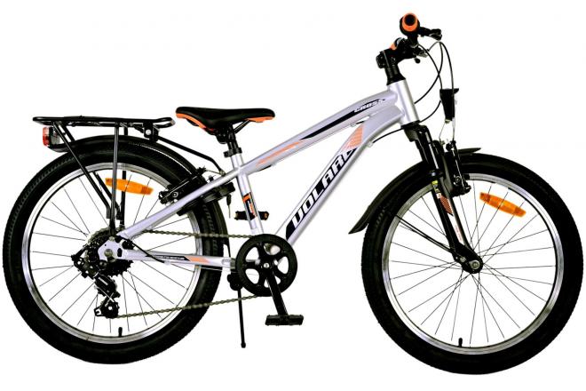 Volare Cross Kinderfahrrad - Jungen - 20 Zoll - Silber , 6 Gänge